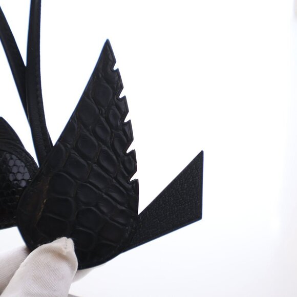 Hermes Black Alligator/Lizard Birdy Charm - Picture 4 of 7